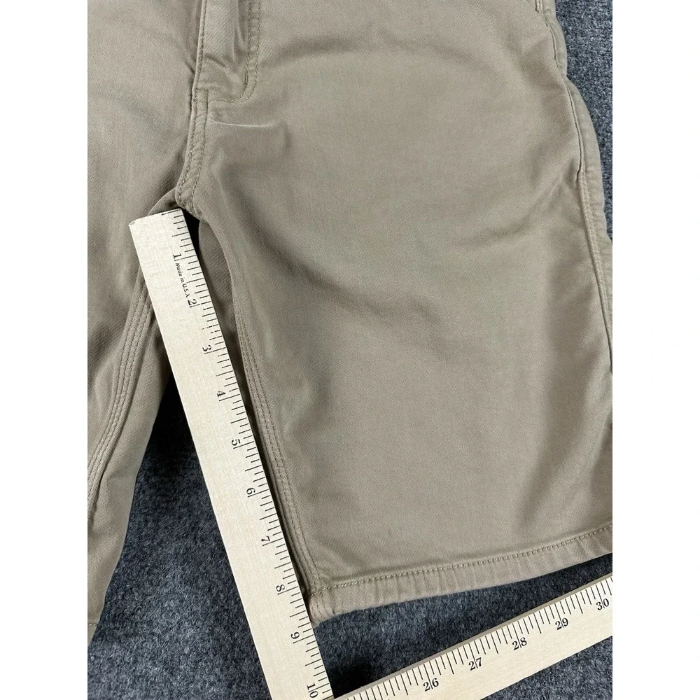 DU/ER N2X Slim Fit Shorts Mens Size 33X10* Brown/Beige 5-Pocket MSNS1011
